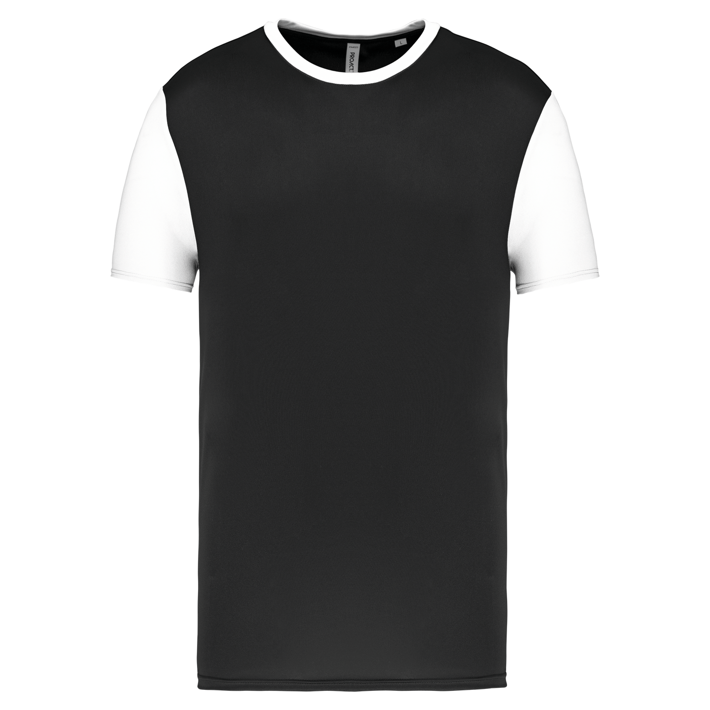 T-shirt manica corta bicolore adulto (PA4023-taglie-grandi)