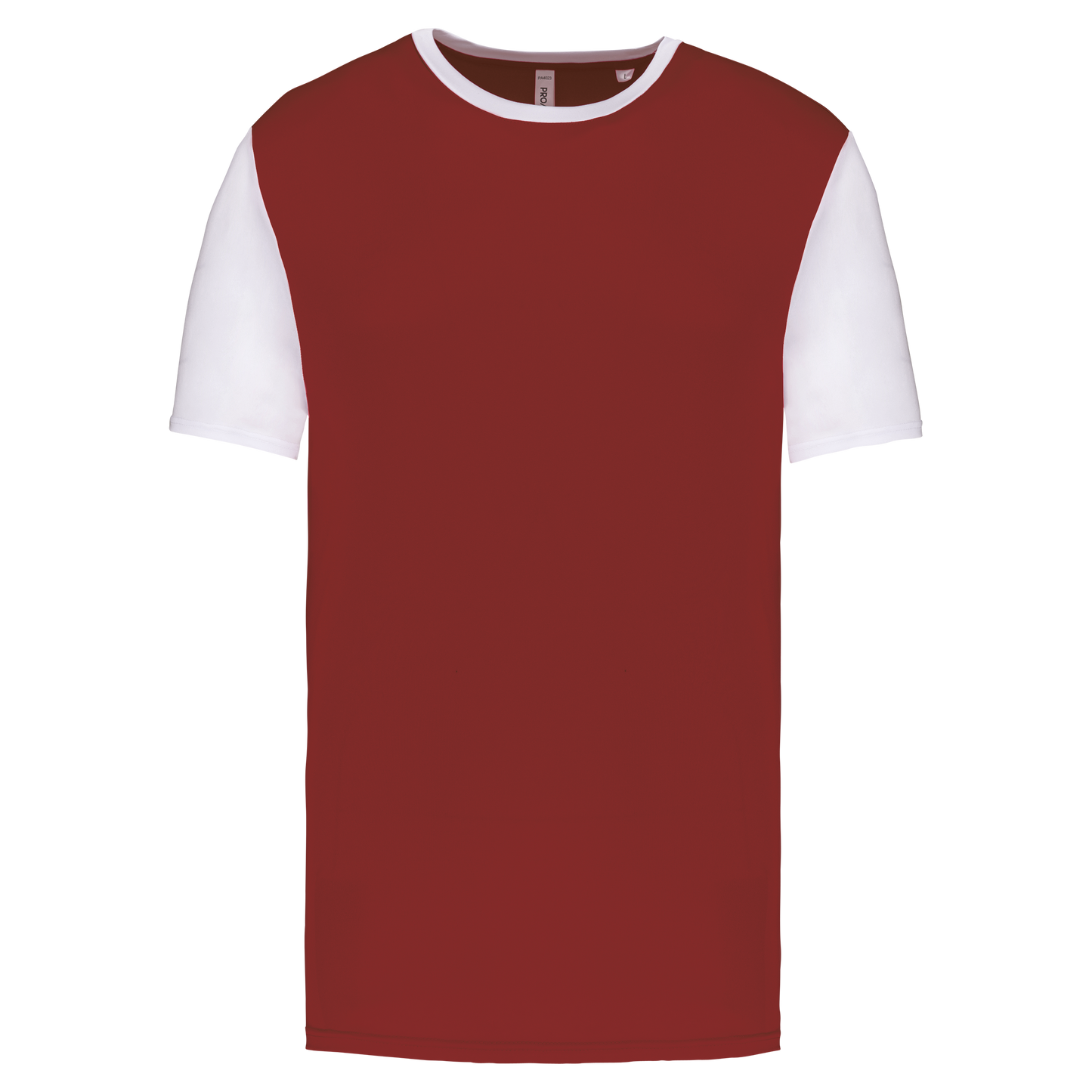 T-shirt manica corta bicolore adulto (PA4023-taglie-extralarge)