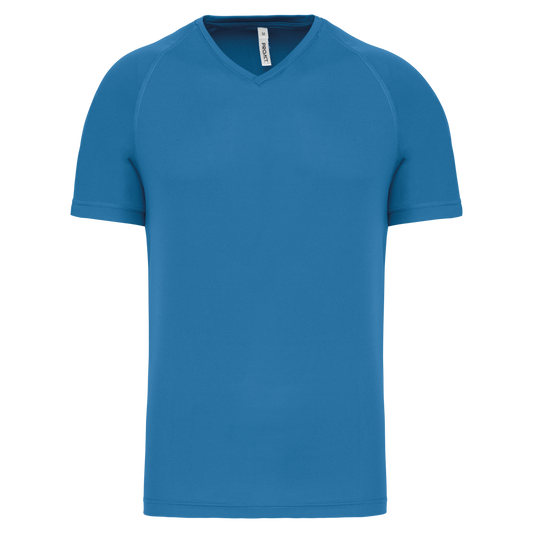 T-shirt uomo sportiva manica corta scollo a V (PA476)