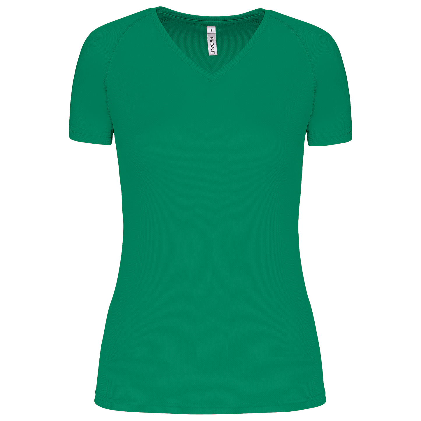 T-shirt donna sportiva a manica corta scollo a V (PA477)
