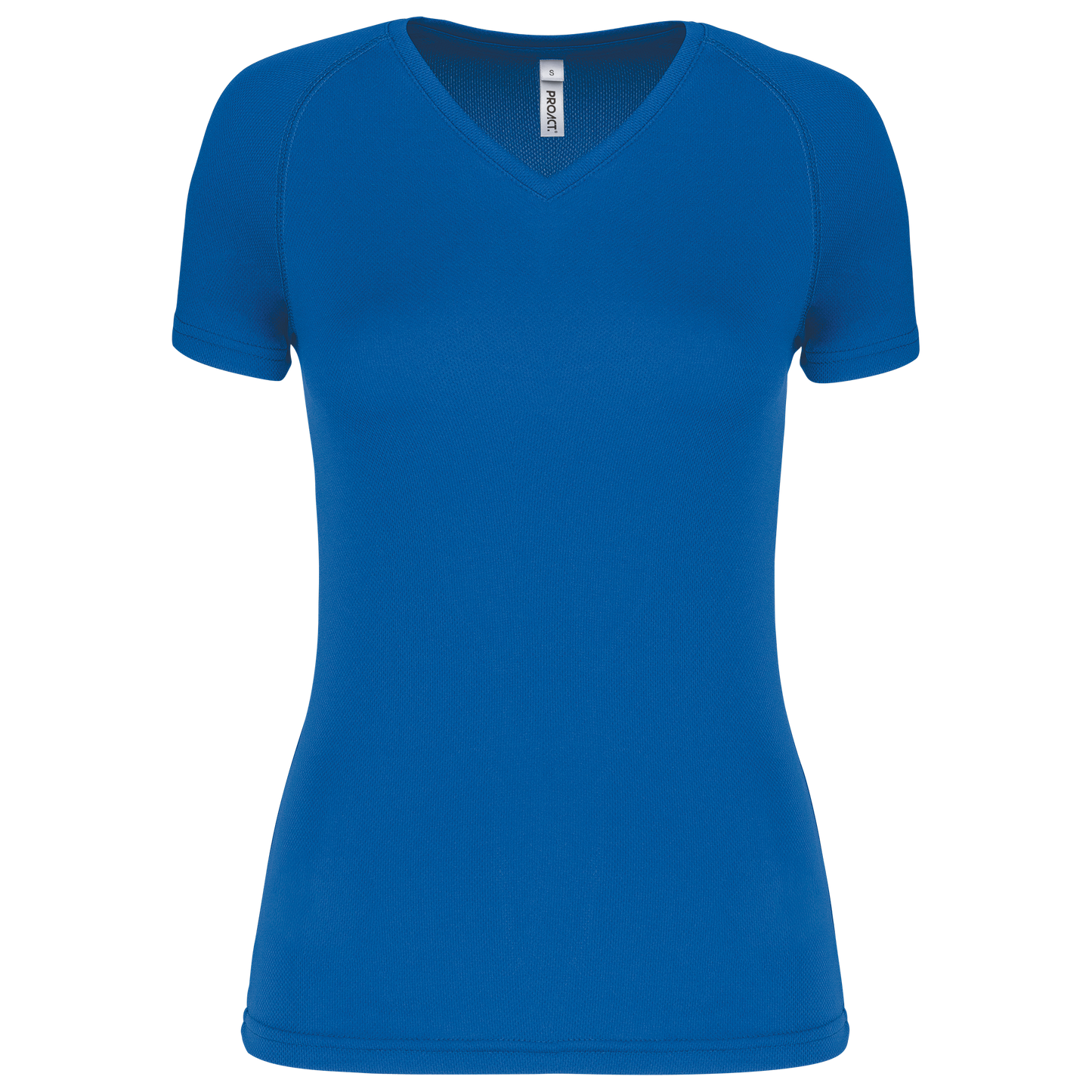 T-shirt donna sportiva a manica corta scollo a V (PA477)