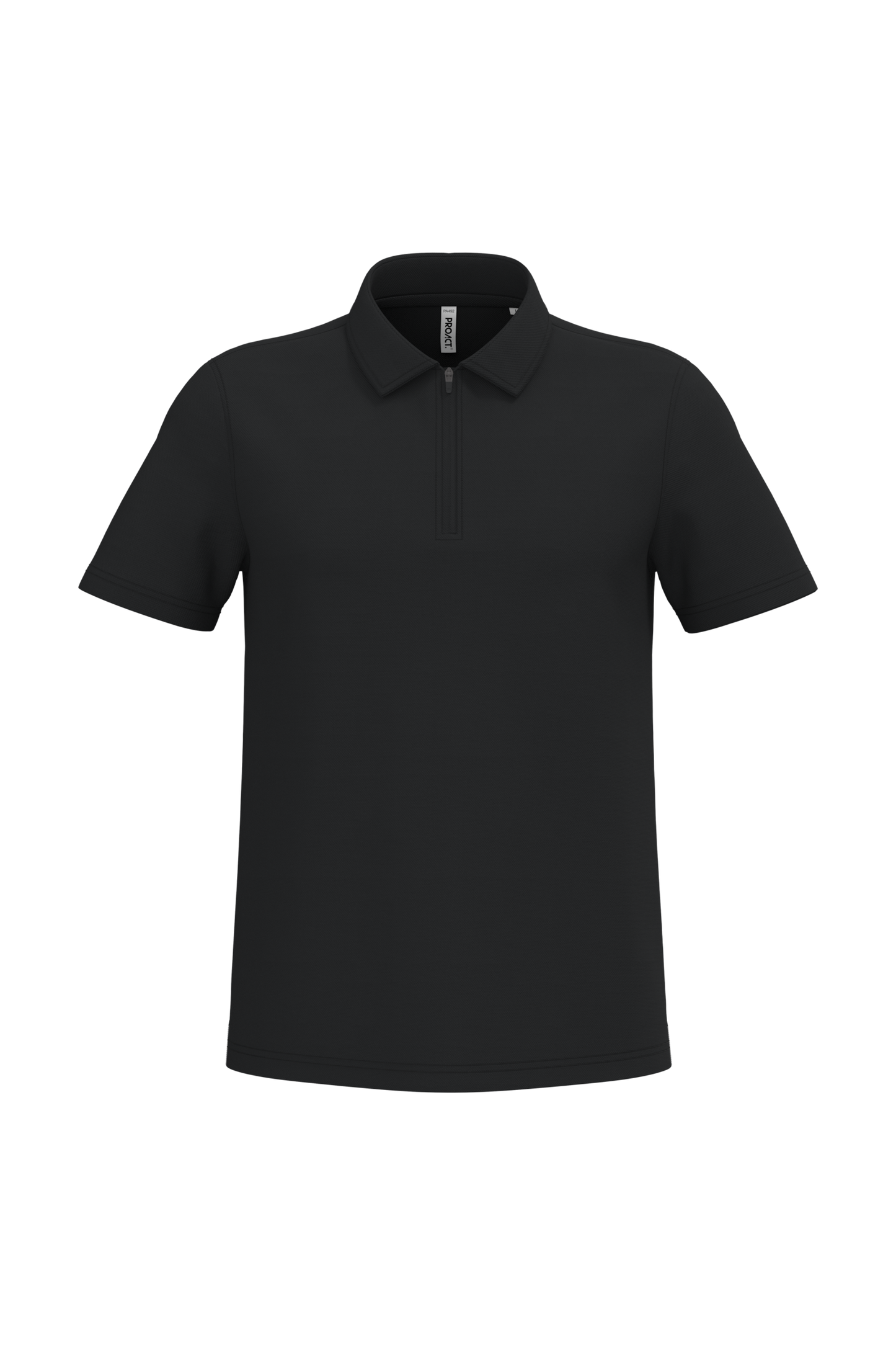 Polo sportiva da uomo con scollo 1/4 zip e cerniera (PA492)