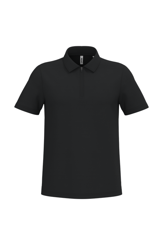 Polo sportiva da uomo con scollo 1/4 zip e cerniera (PA492)