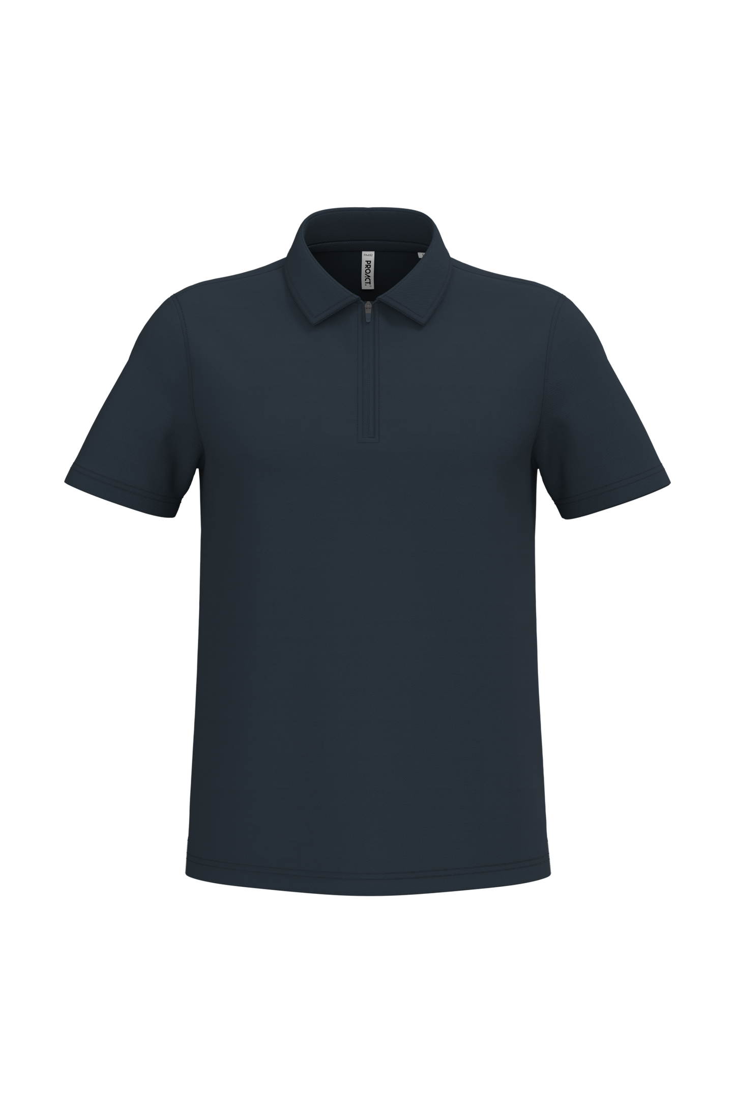 Polo sportiva da uomo con scollo 1/4 zip e cerniera (PA492)