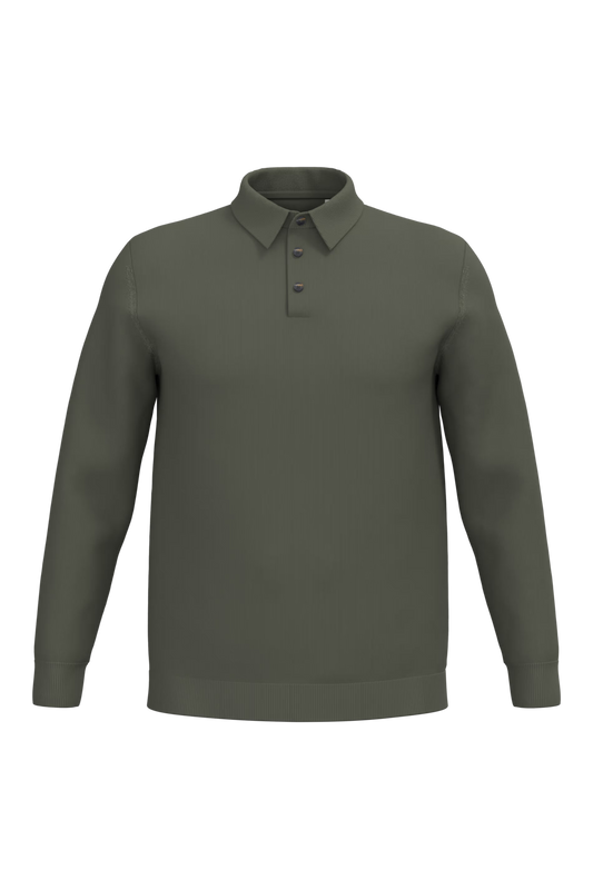 SP204 - Polo uomo maniche lunghe ecosostenibile