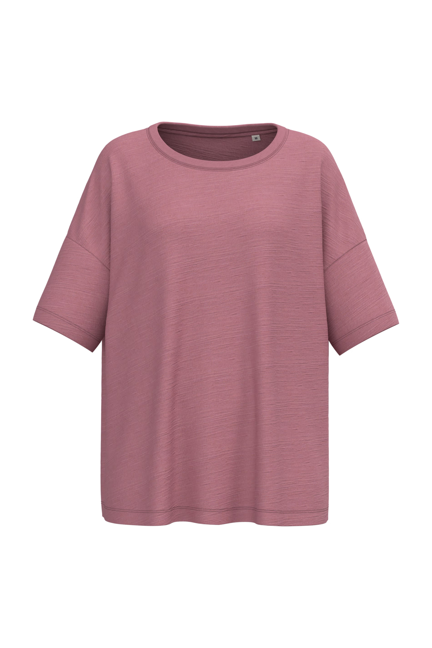 SP304 - T-shirt slub donna ecosostenibile oversize