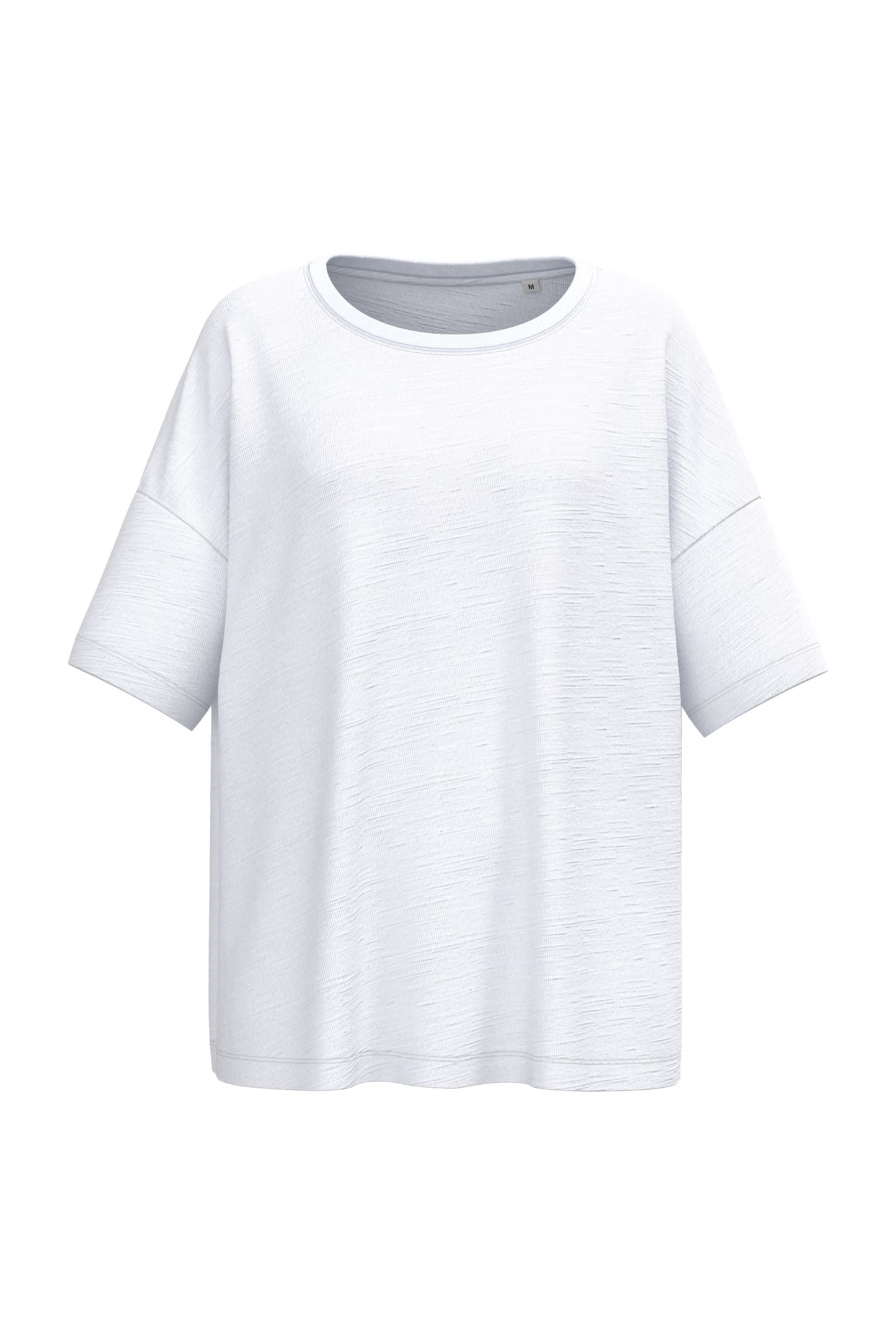 SP304 - T-shirt slub donna ecosostenibile oversize