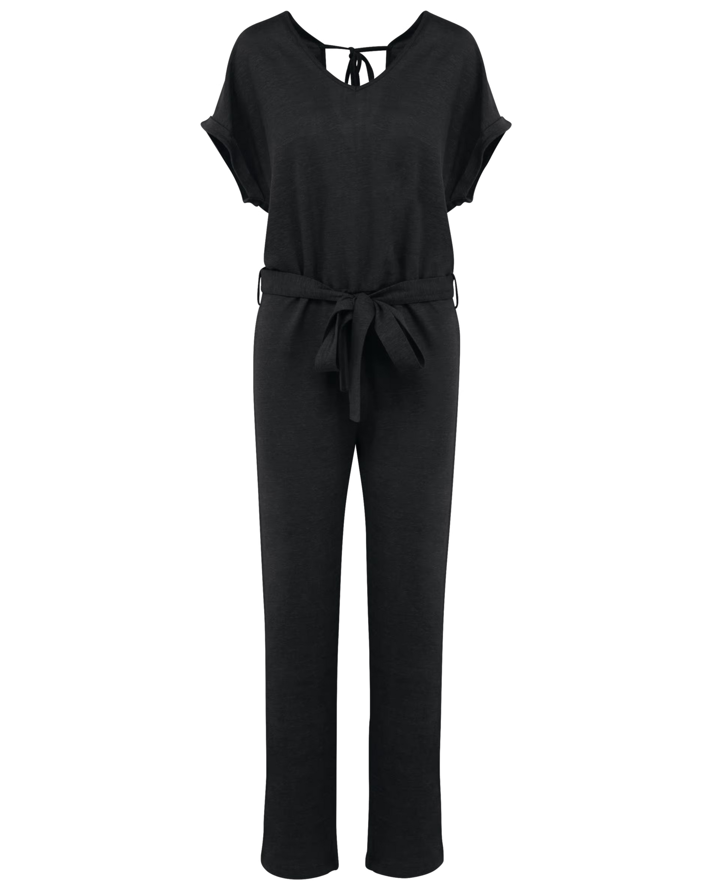 SP5004 - Tuta donna in maglia a maniche corte in lino