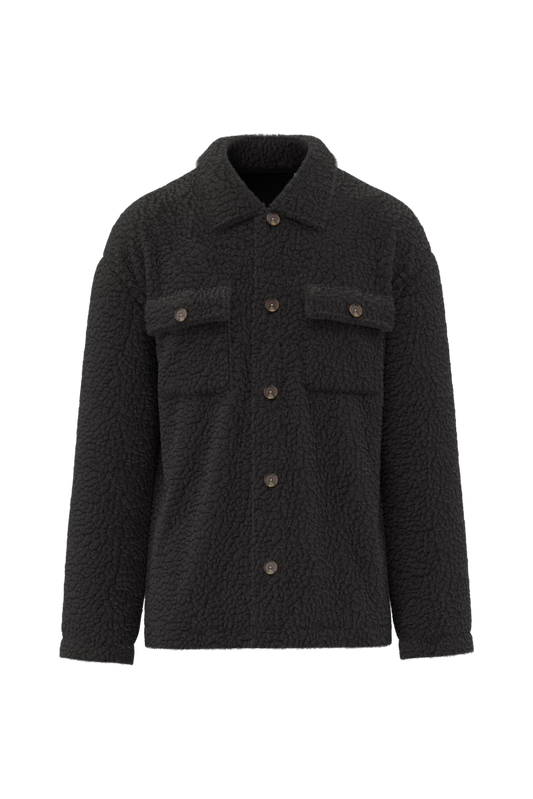 SP508 - Sovracamicia unisex in sherpa con spalle spioventi