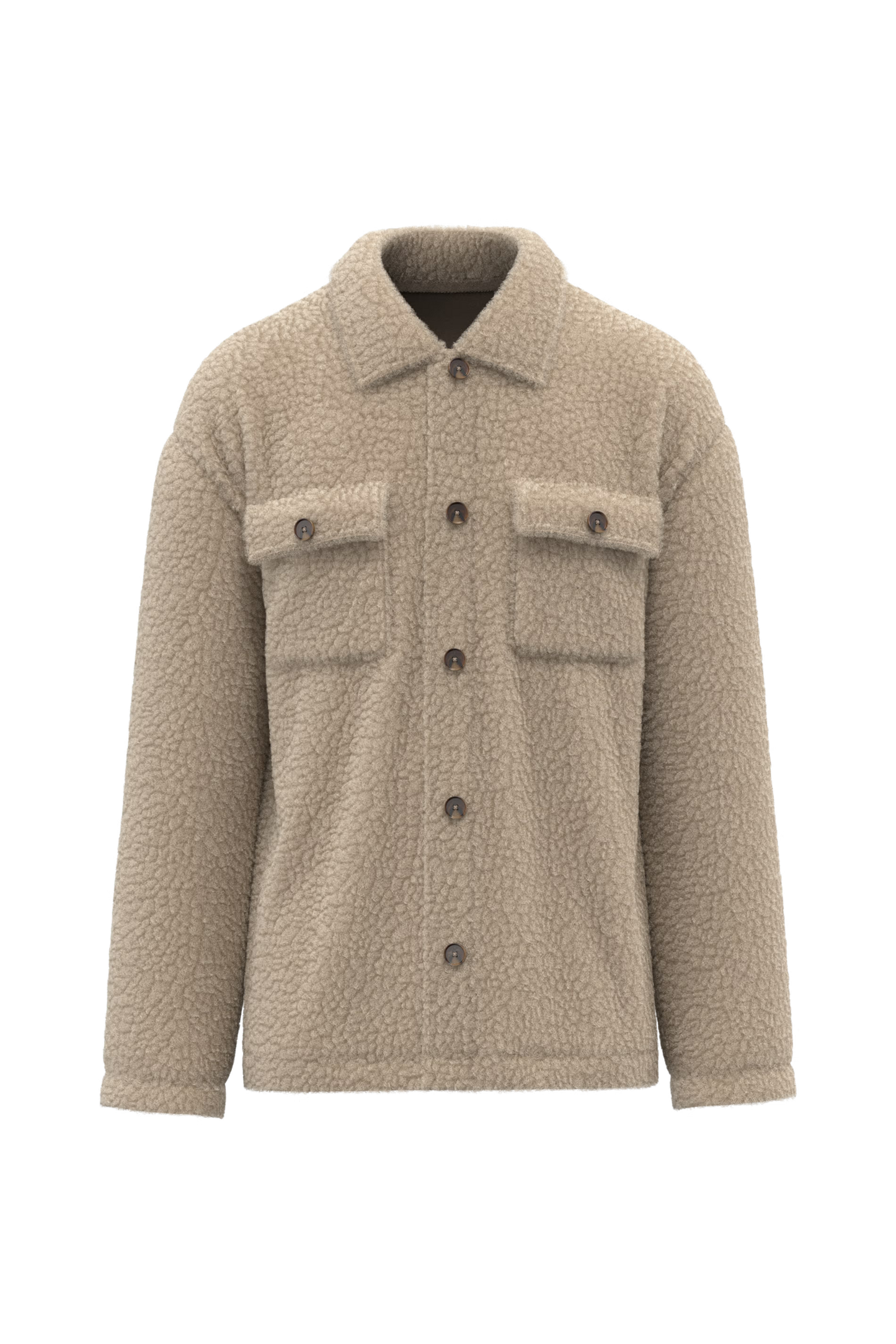 SP508 - Sovracamicia unisex in sherpa con spalle spioventi