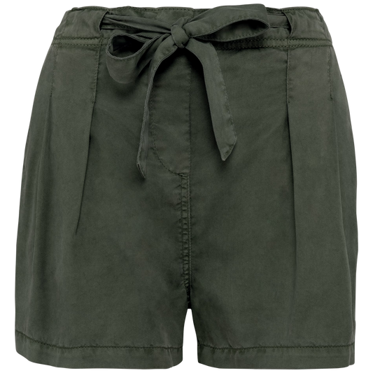 SP725 - Short donna ecosostenibili slavati in lyocell
