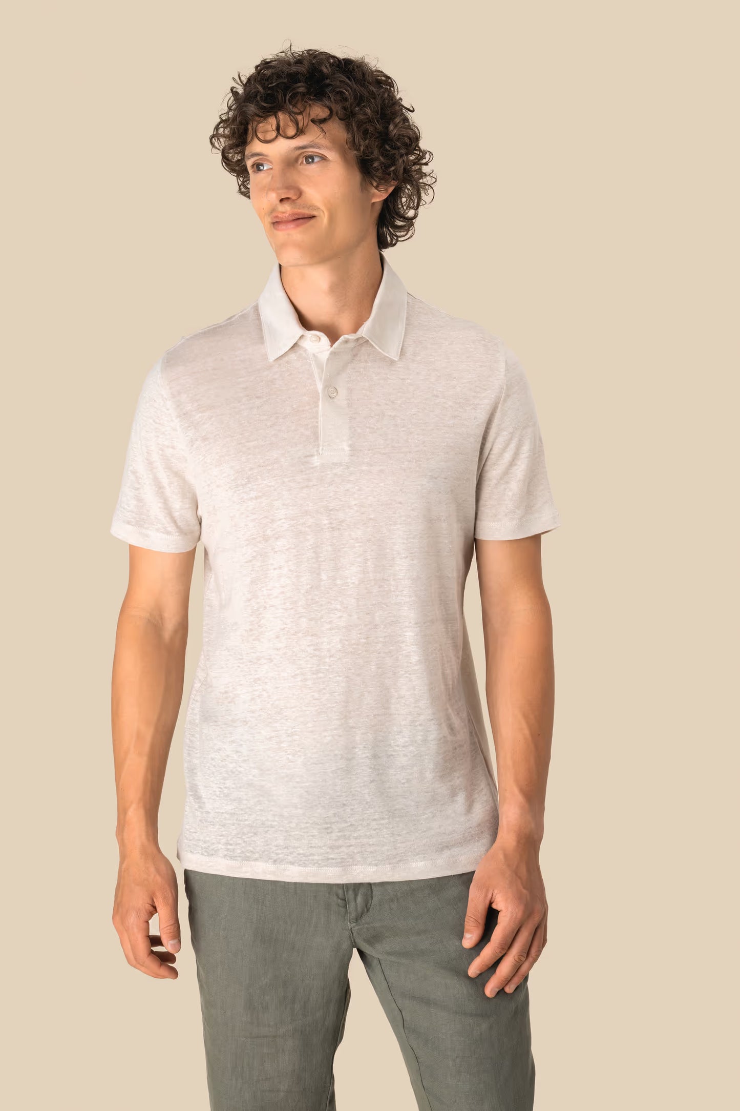 SP217 - Polo uomo in lino
