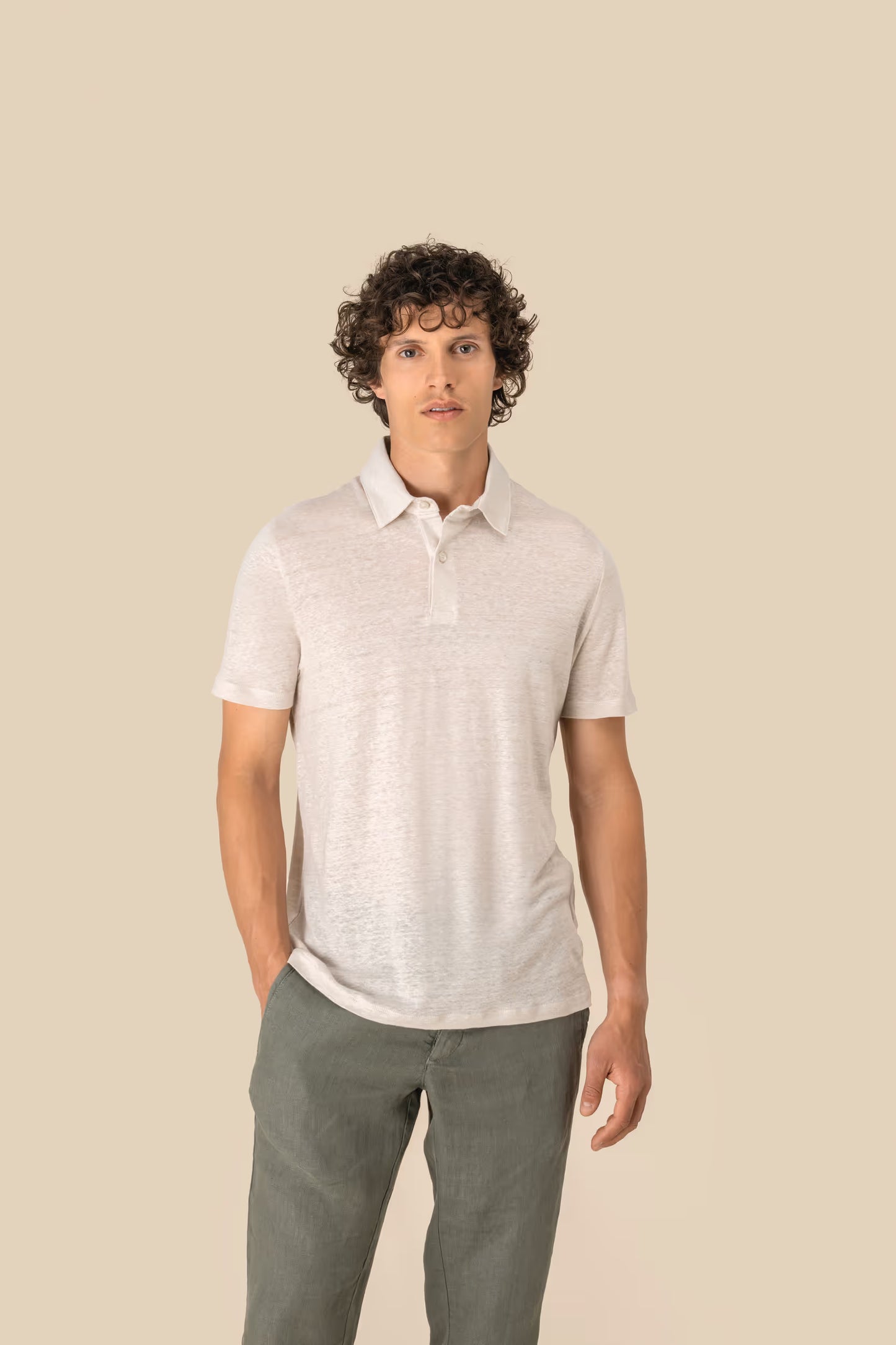 SP217 - Polo uomo in lino