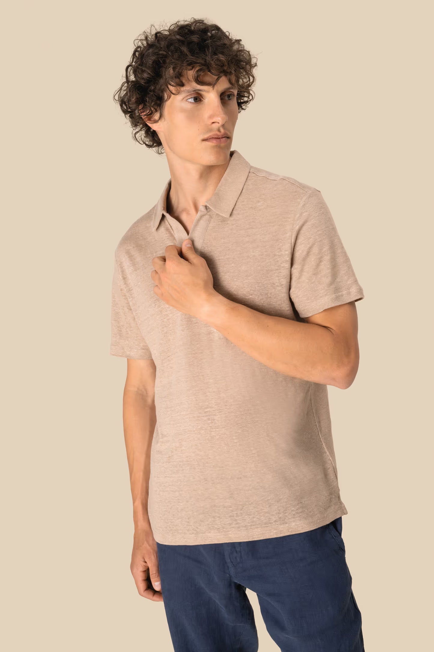 SP220 - Polo uomo in lino
