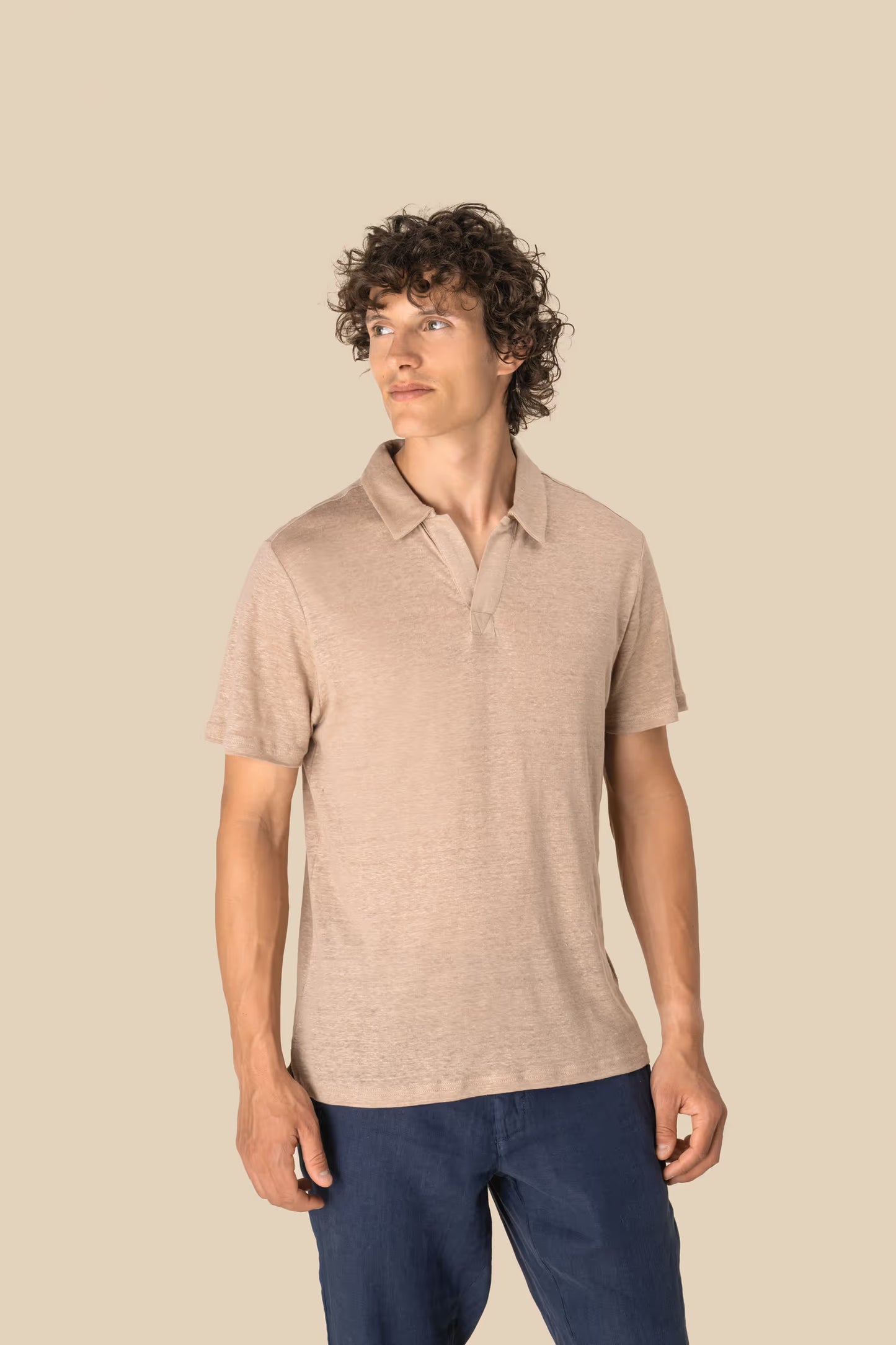 SP220 - Polo uomo in lino