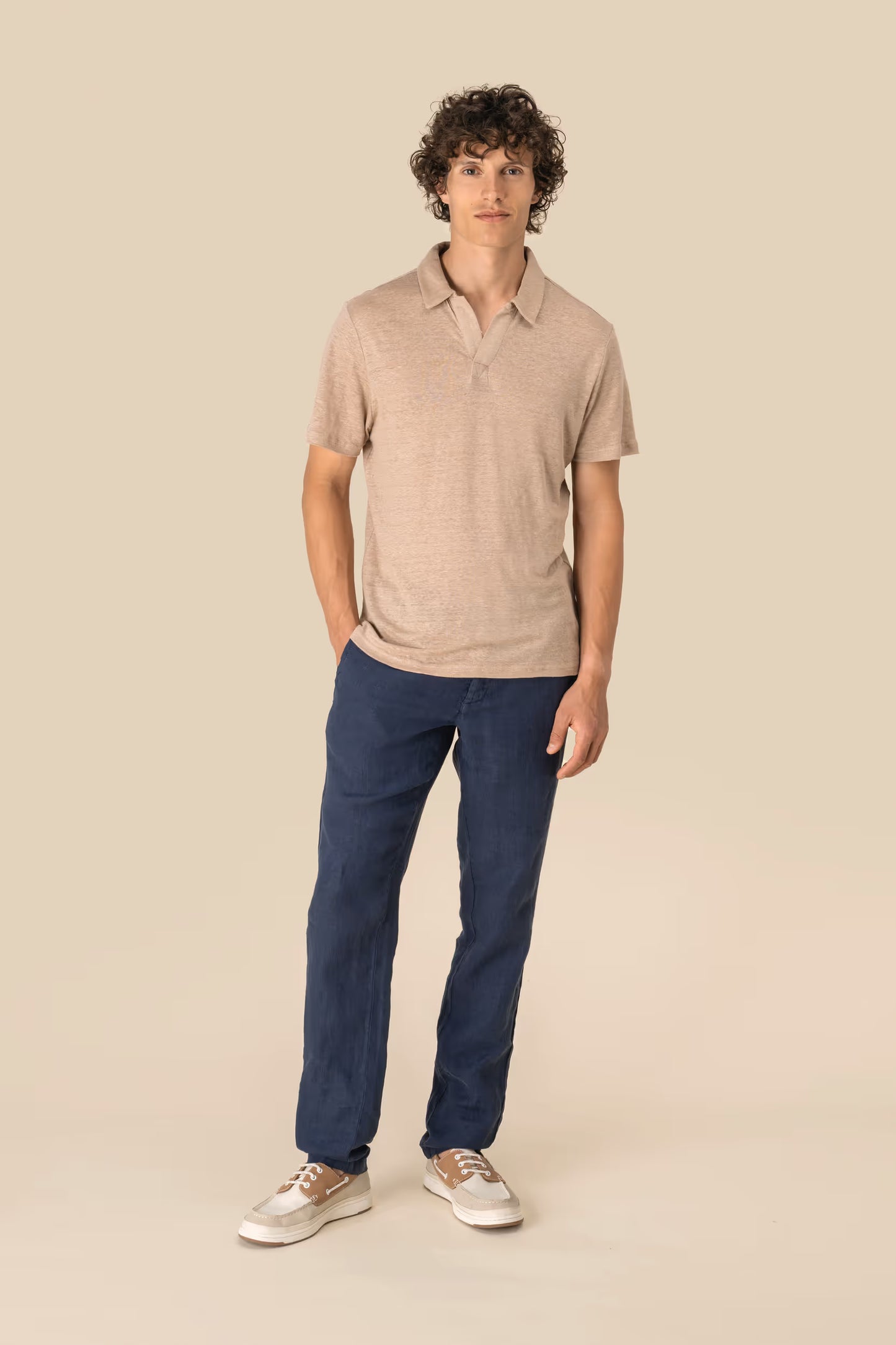 SP220 - Polo uomo in lino