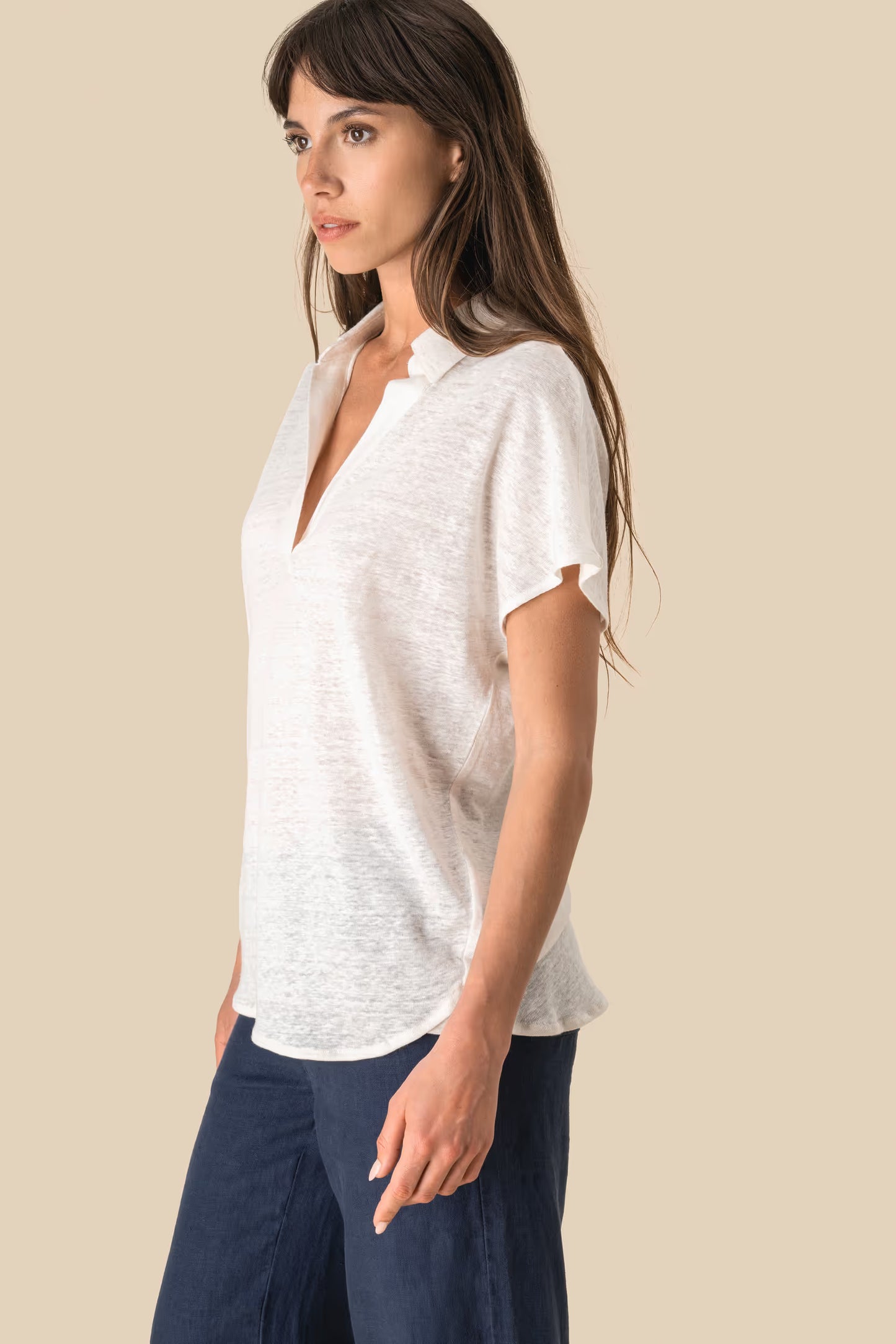 SP221 - Polo donna in lino