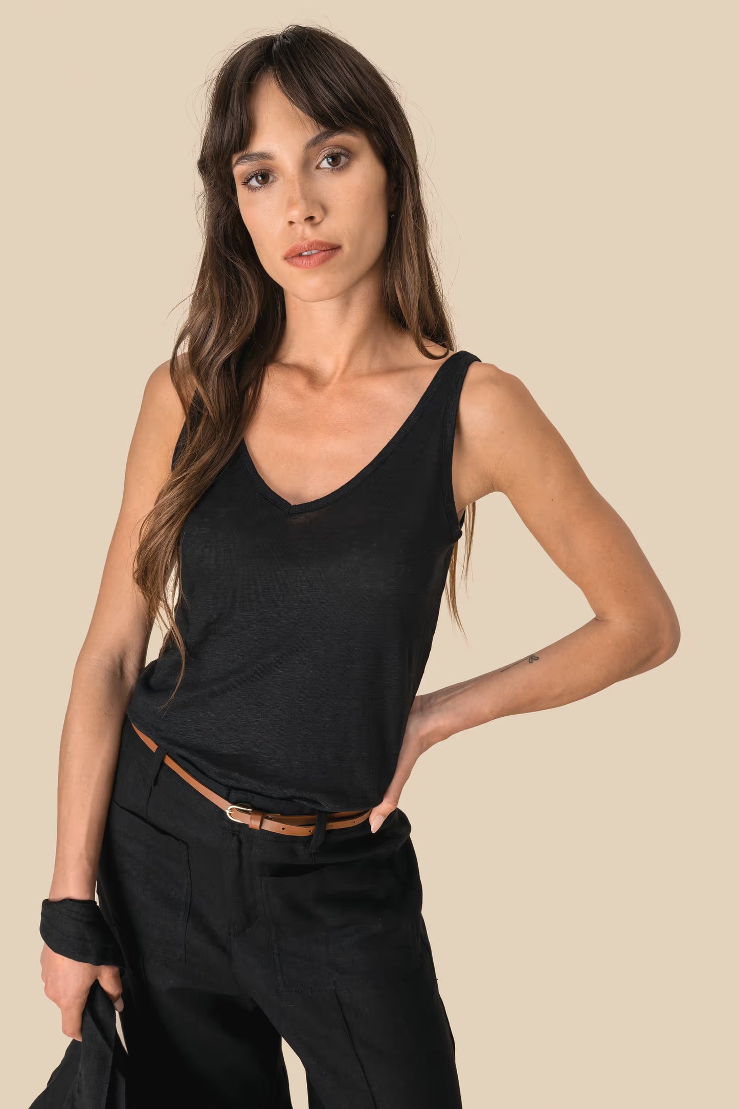 SP343 - Canotta donna in lino