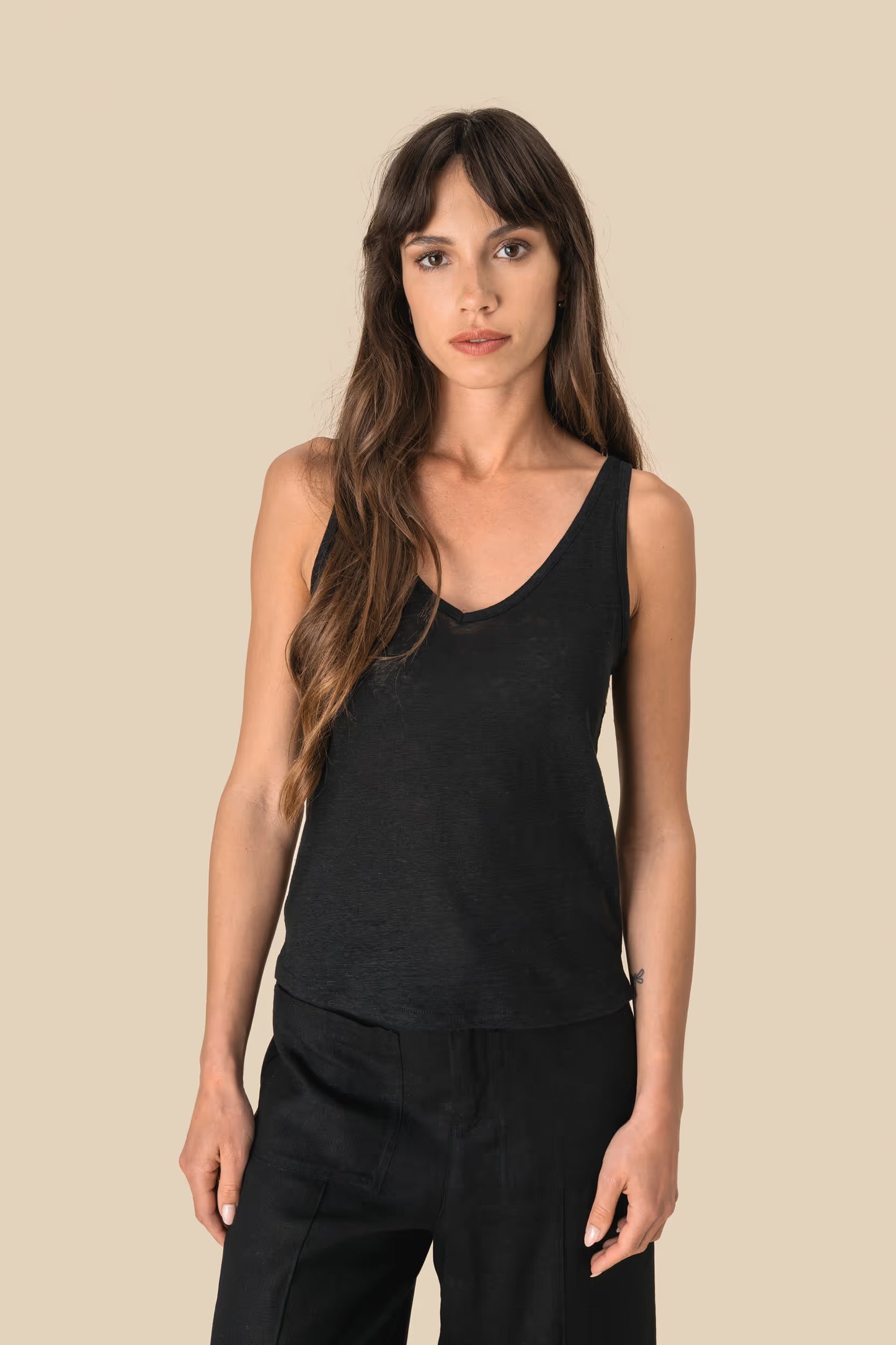 SP343 - Canotta donna in lino