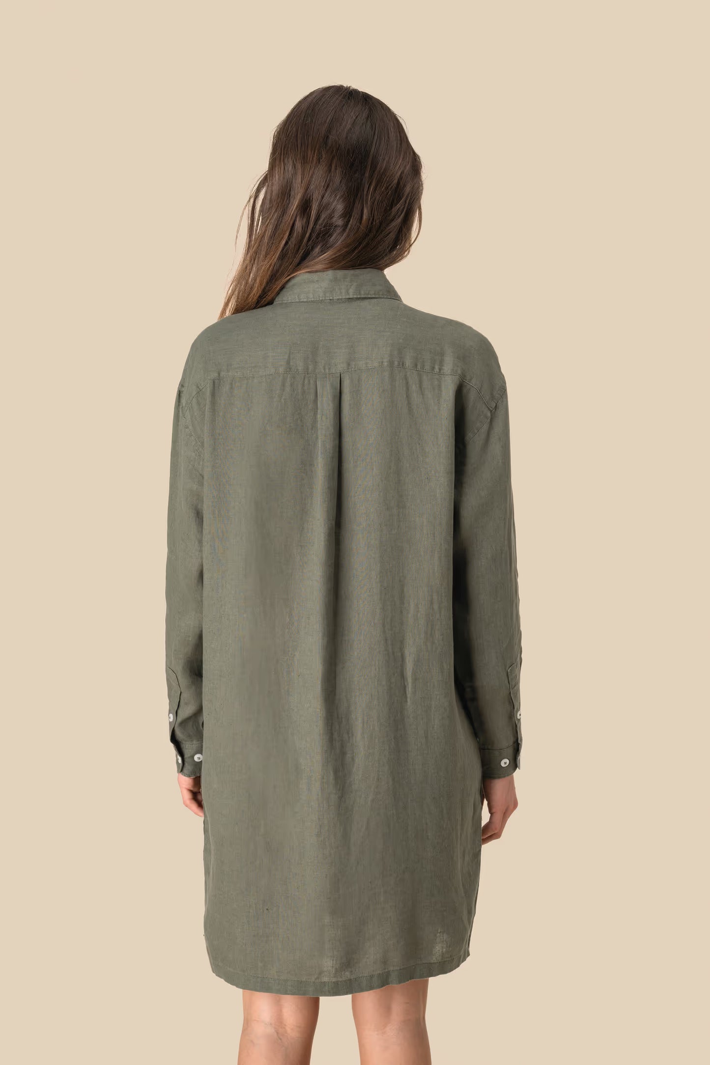 SP5008 - Vestito camicia donna in lino