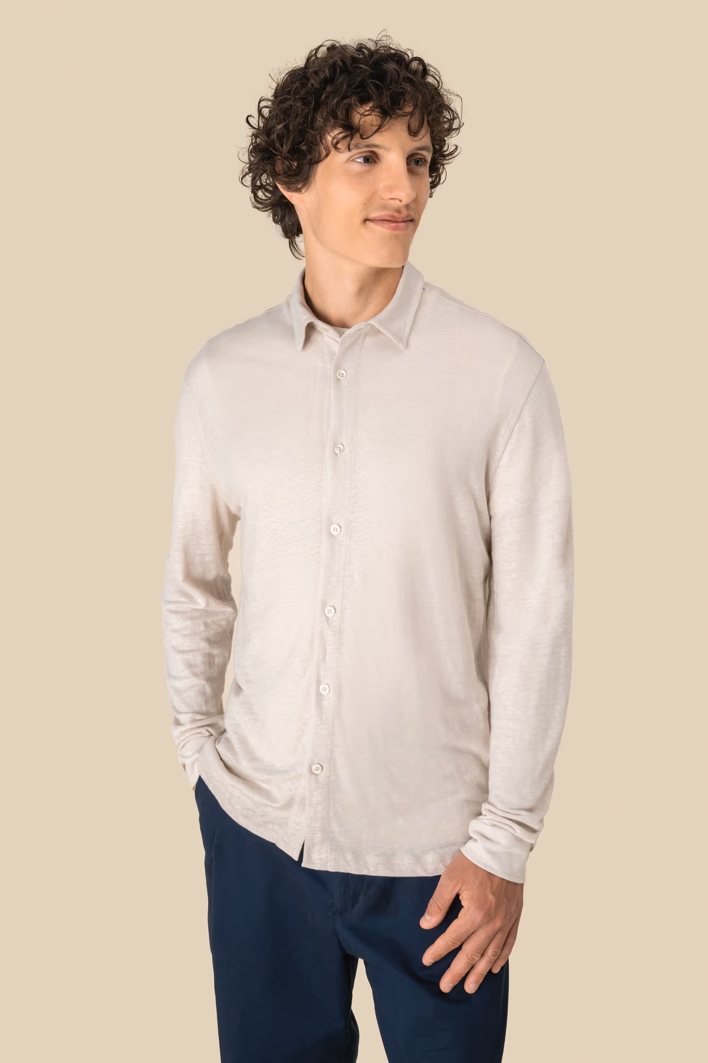 SP518 - Camicia uomo in lino