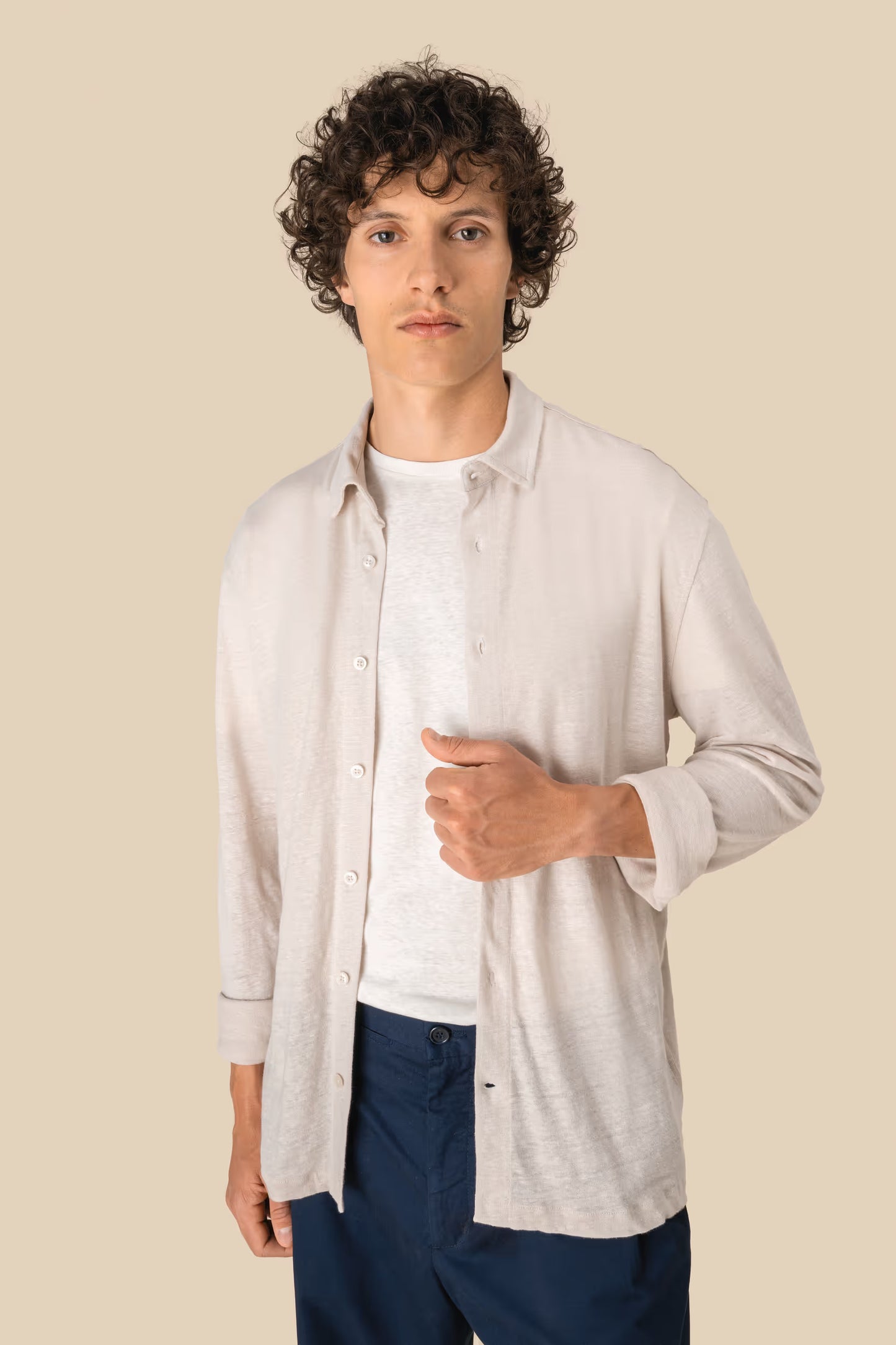 SP518 - Camicia uomo in lino