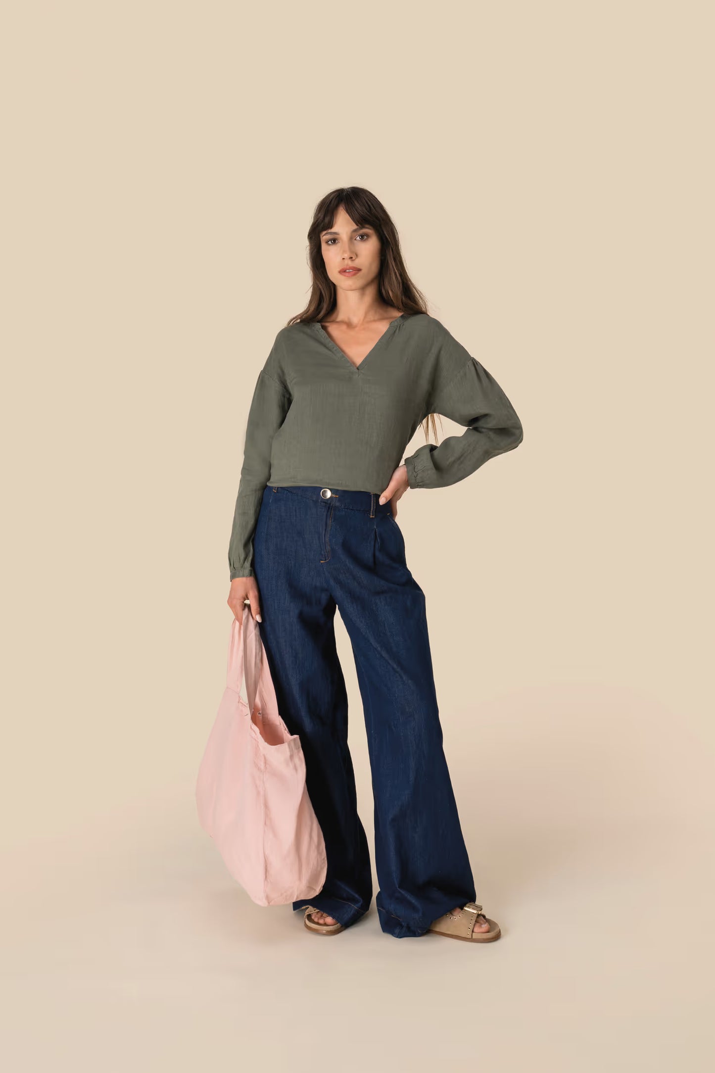 SP524 - Blusa donna in lino