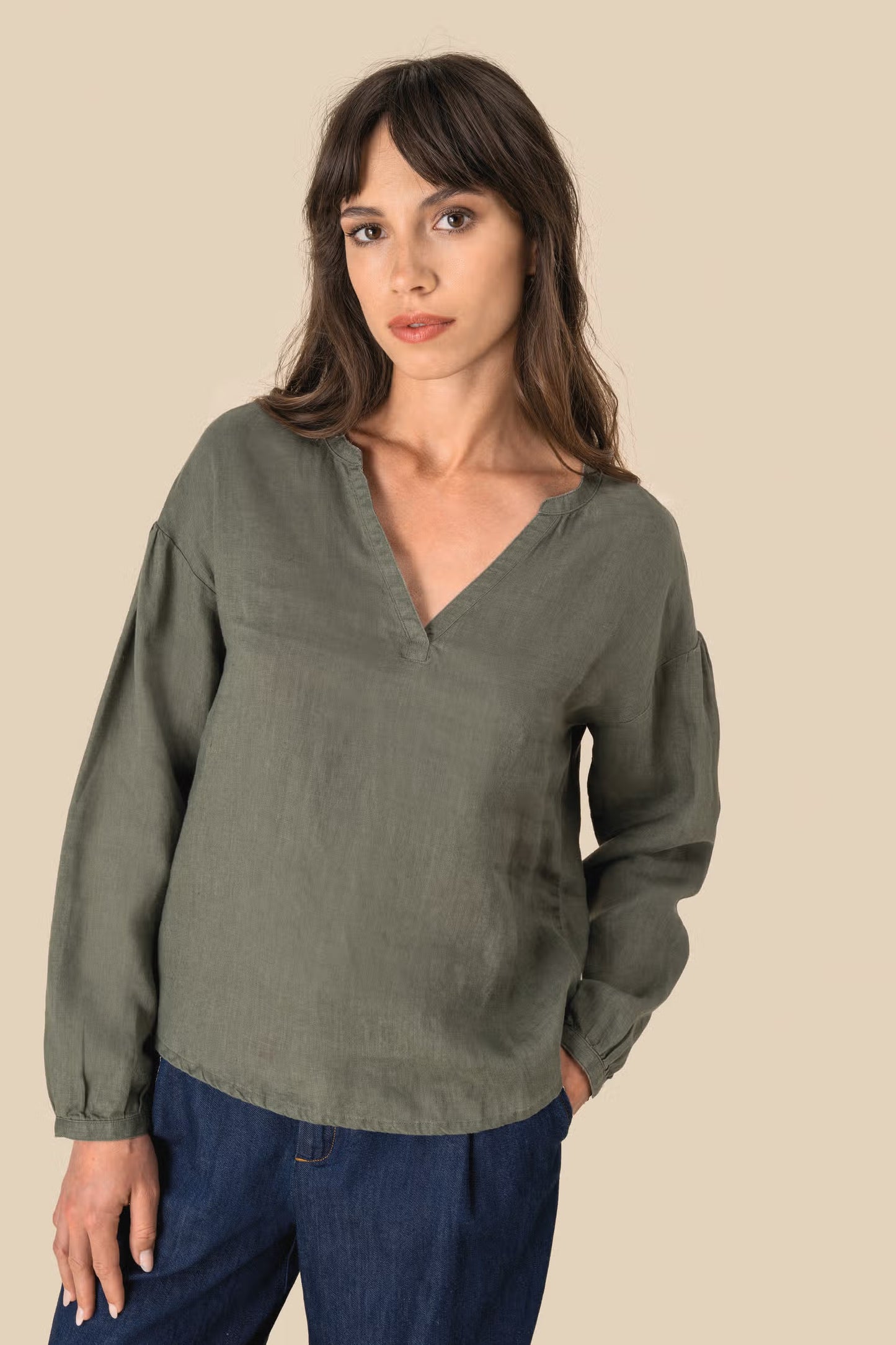 SP524 - Blusa donna in lino