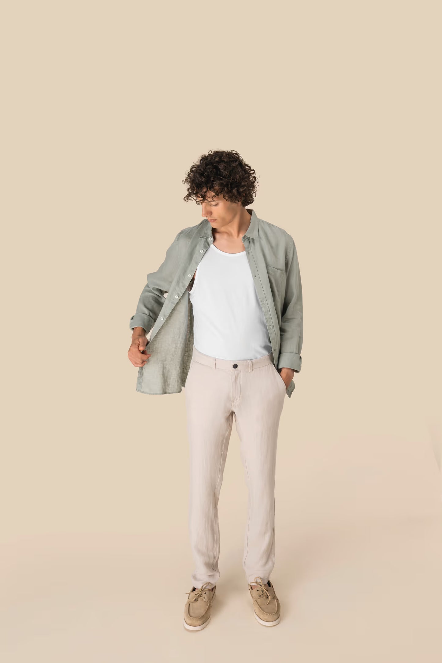 SP710 - Pantalone uomo in lino