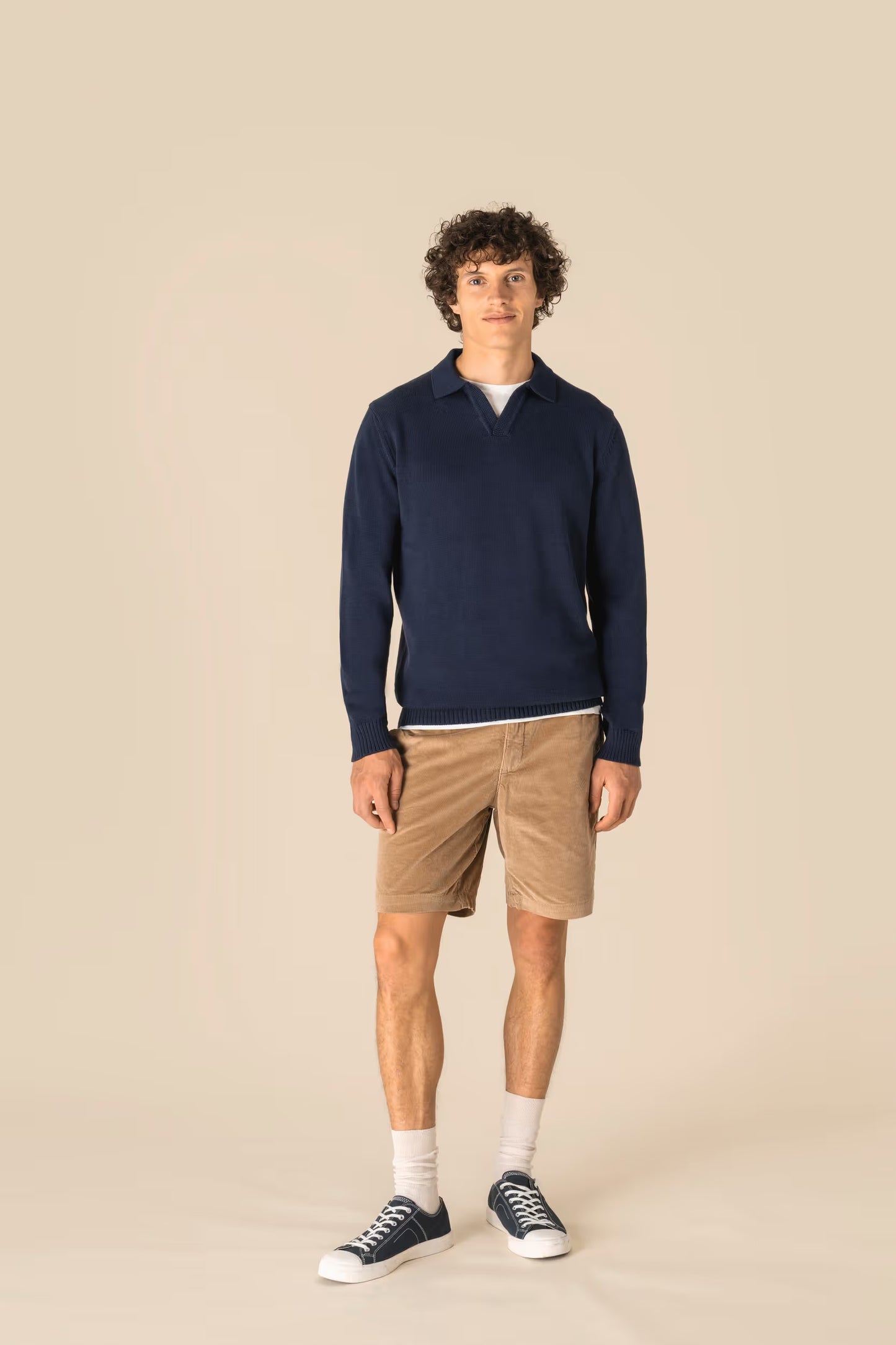 SP742 - Short uomo ecosostenibile in velluto a costine