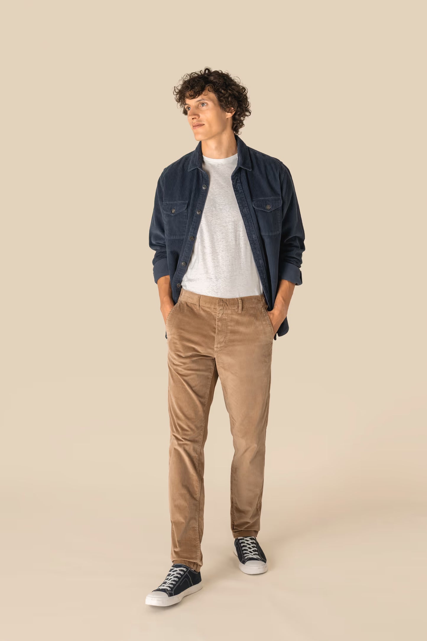 SP743 - Pantalone uomo ecosostenibile in velluto a costine