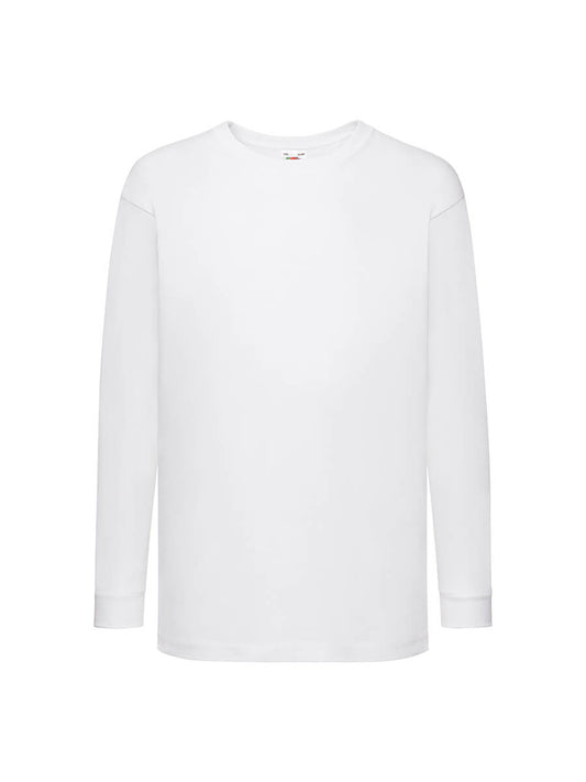 610070 - T-SHIRT BAMBINO MANICA LUNGA VALUEWEIGHT