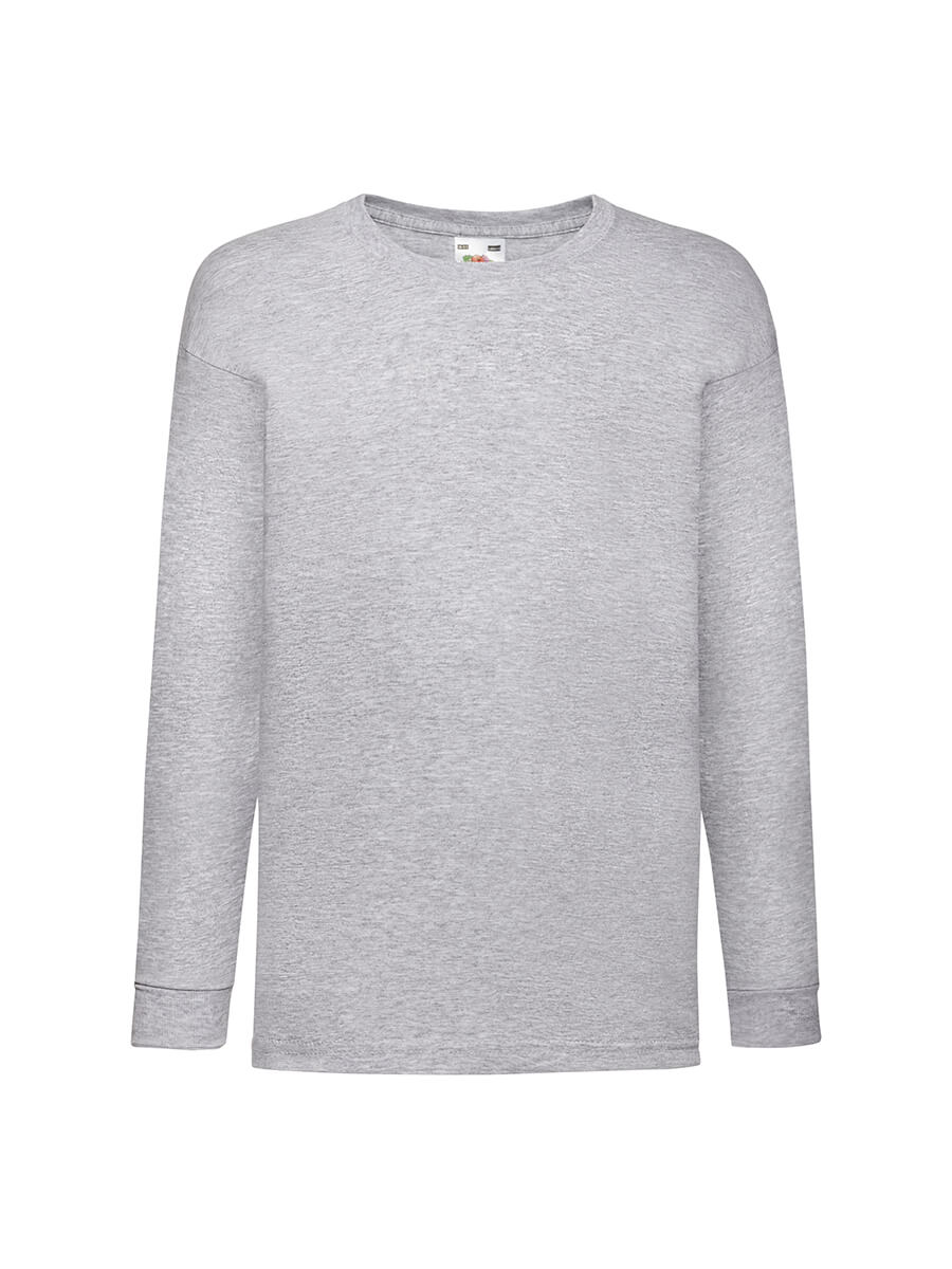 610070 - T-SHIRT BAMBINO MANICA LUNGA VALUEWEIGHT