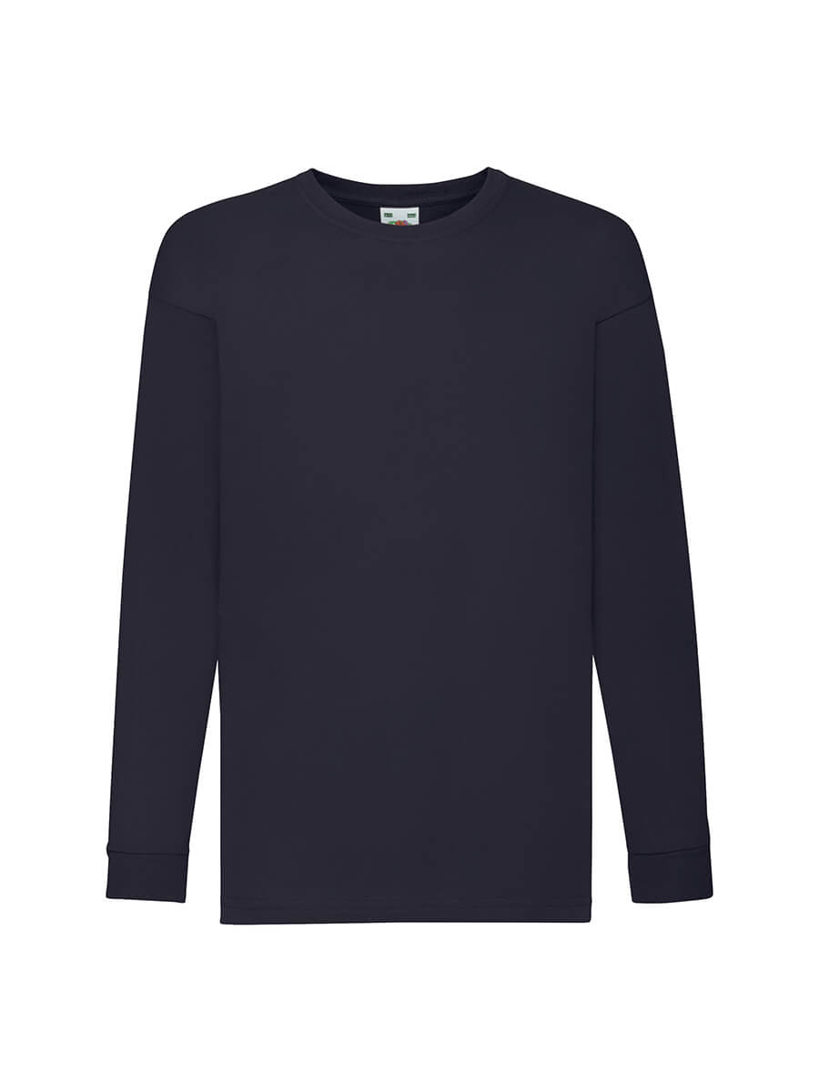 610070 - T-SHIRT BAMBINO MANICA LUNGA VALUEWEIGHT