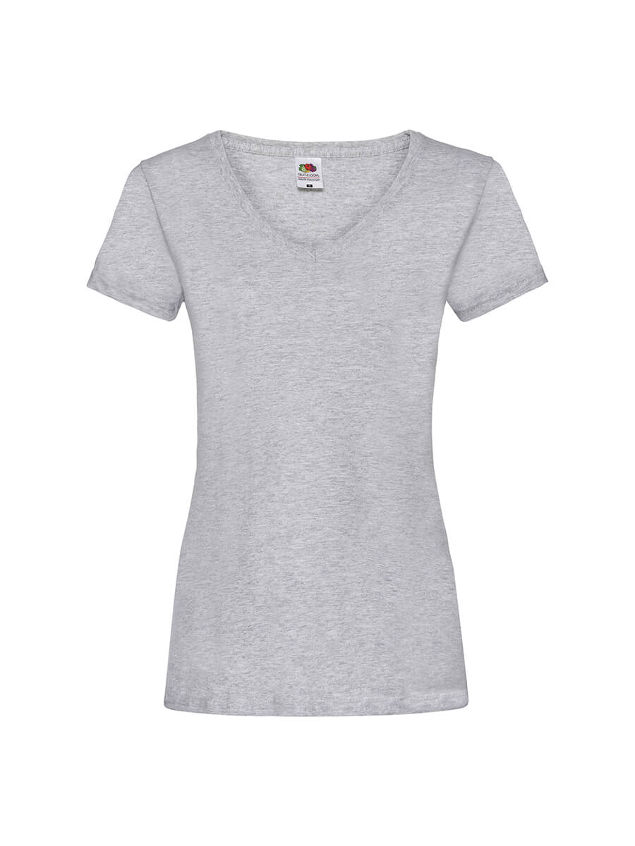 613980 - T-SHIRT DONNA MANICA CORTA COLLO A V VALUEWEIGHT