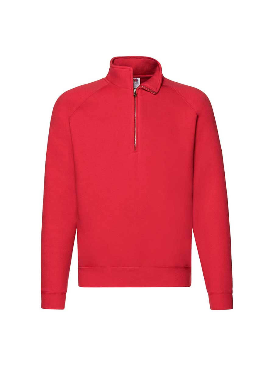 620320 - FELPA UNISEX MEZZA ZIP PREMIUM
