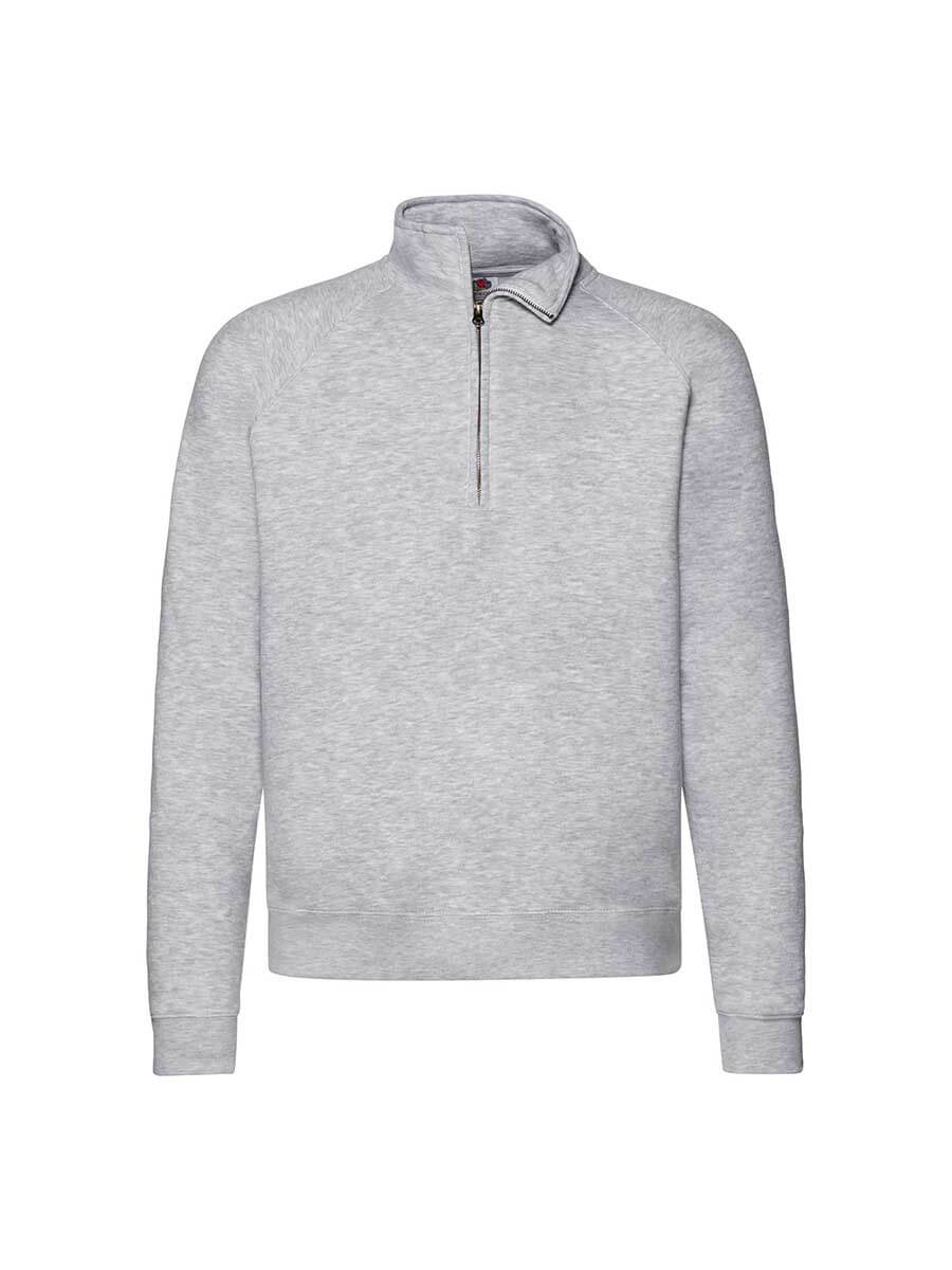 620320 - FELPA UNISEX MEZZA ZIP PREMIUM