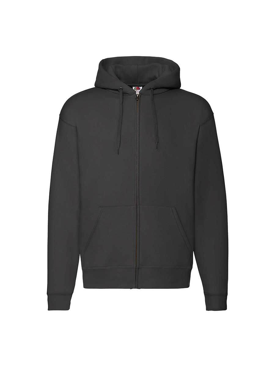 620340 - FELPA UOMO CAPPUCCIO E ZIP PREMIUM