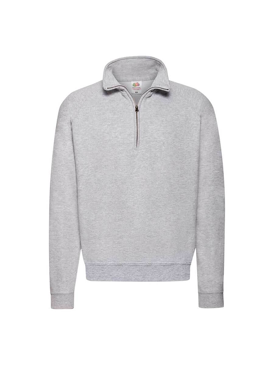 621140 - FELPA UNISEX MEZZA ZIP CLASSIC