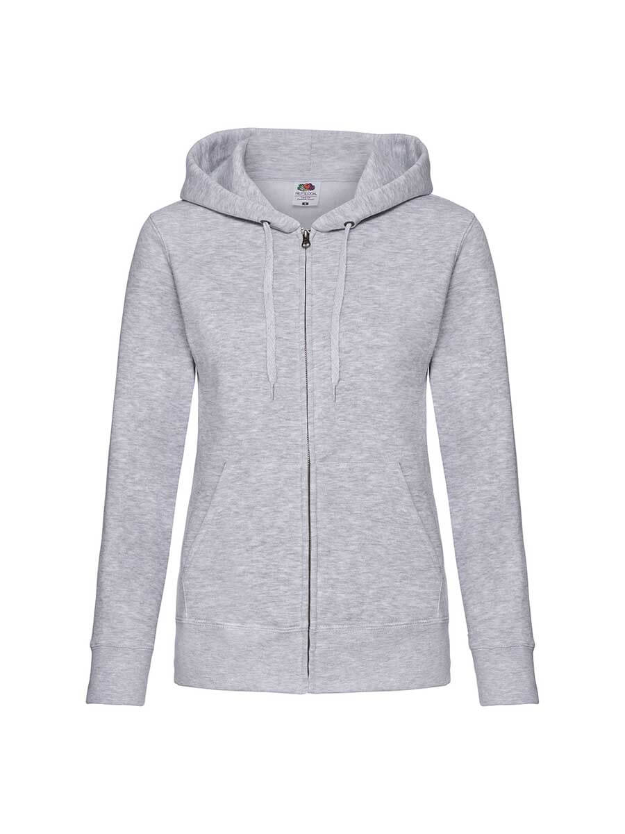 621180 - FELPA DONNA CAPPUCCIO E ZIP PREMIUM