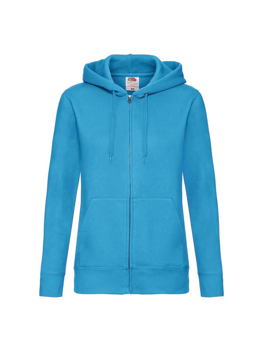 621180 - FELPA DONNA CAPPUCCIO E ZIP PREMIUM