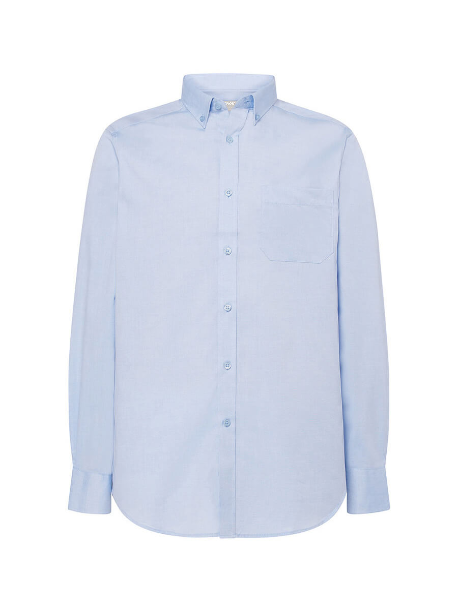 SHAOXF - CAMICIA UOMO MANICA LUNGA OXFORD