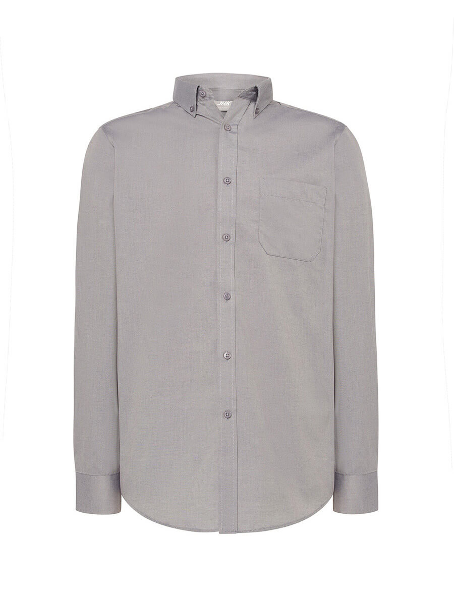 SHAOXF - CAMICIA UOMO MANICA LUNGA OXFORD