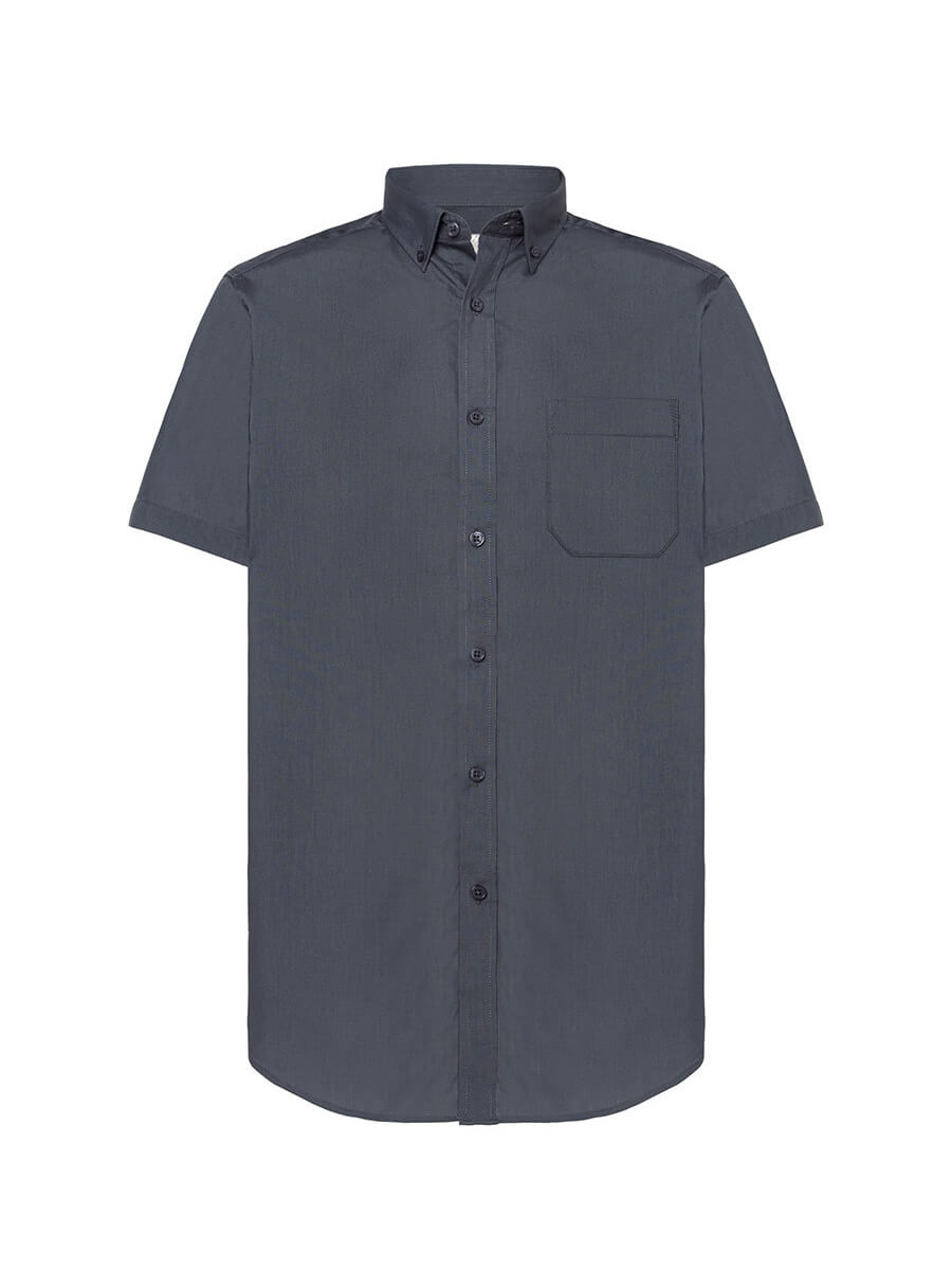 SHAPOPSS - CAMICIA UOMO MANICA CORTA POPELINE