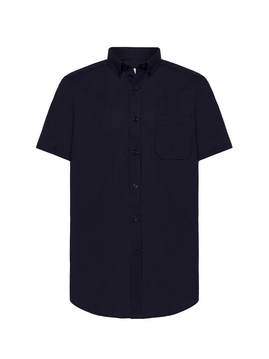 SHAPOPSS - CAMICIA UOMO MANICA CORTA POPELINE
