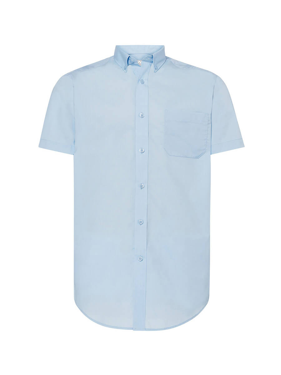 SHAPOPSS - CAMICIA UOMO MANICA CORTA POPELINE