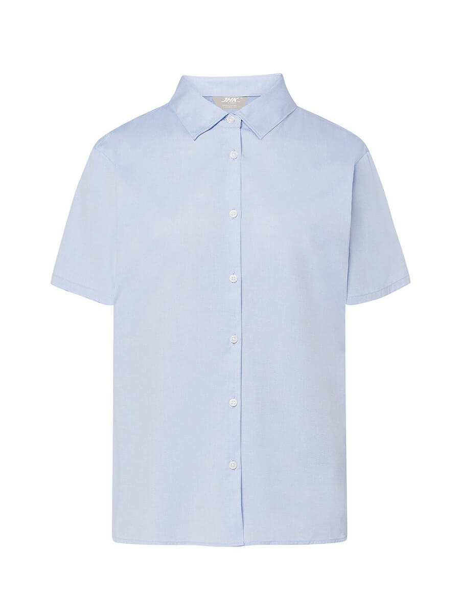 SHLOXFSS - CAMICIA DONNA MANICA CORTA OXFORD