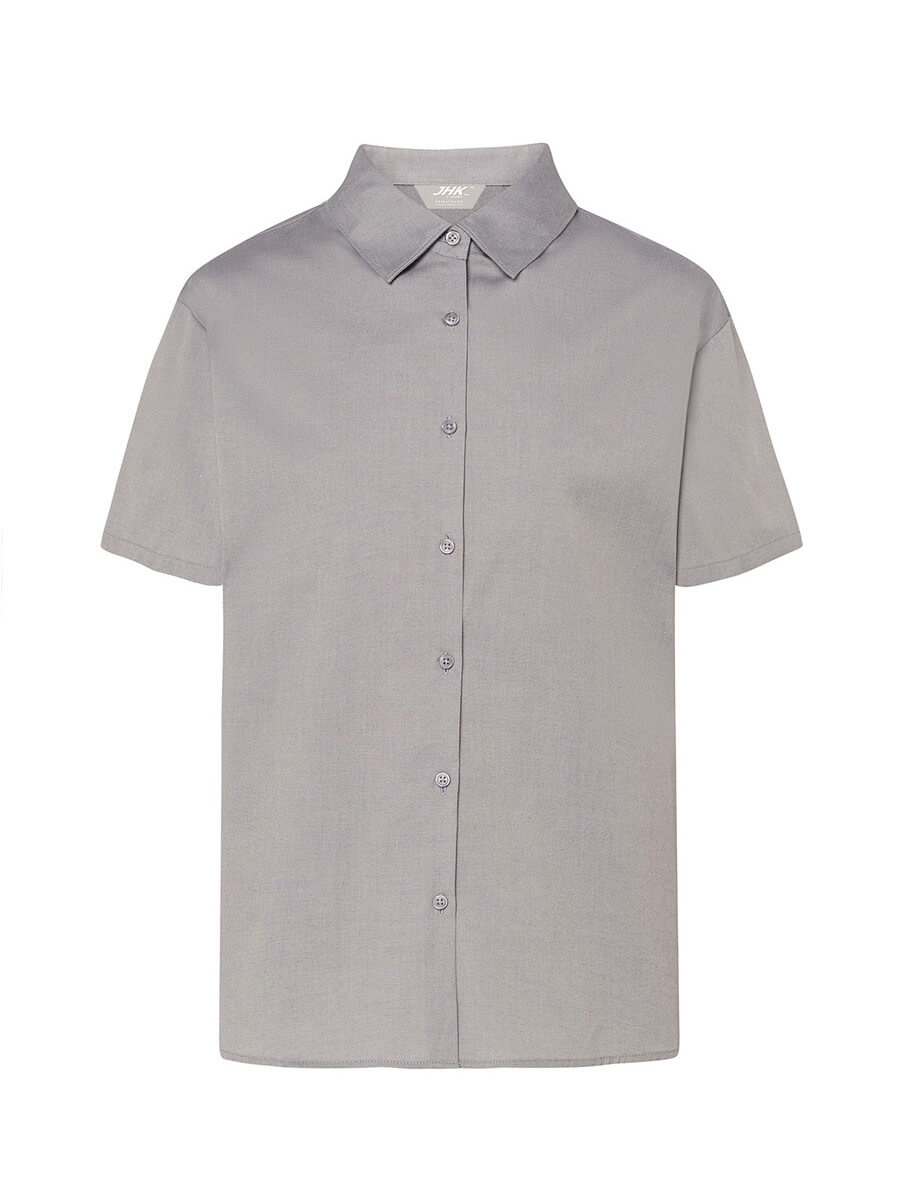 SHLOXFSS - CAMICIA DONNA MANICA CORTA OXFORD
