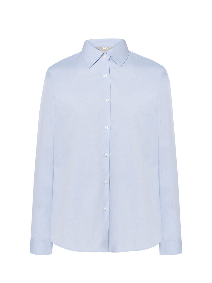 SHLOXF - CAMICIA DONNA MANICA LUNGA OXFORD