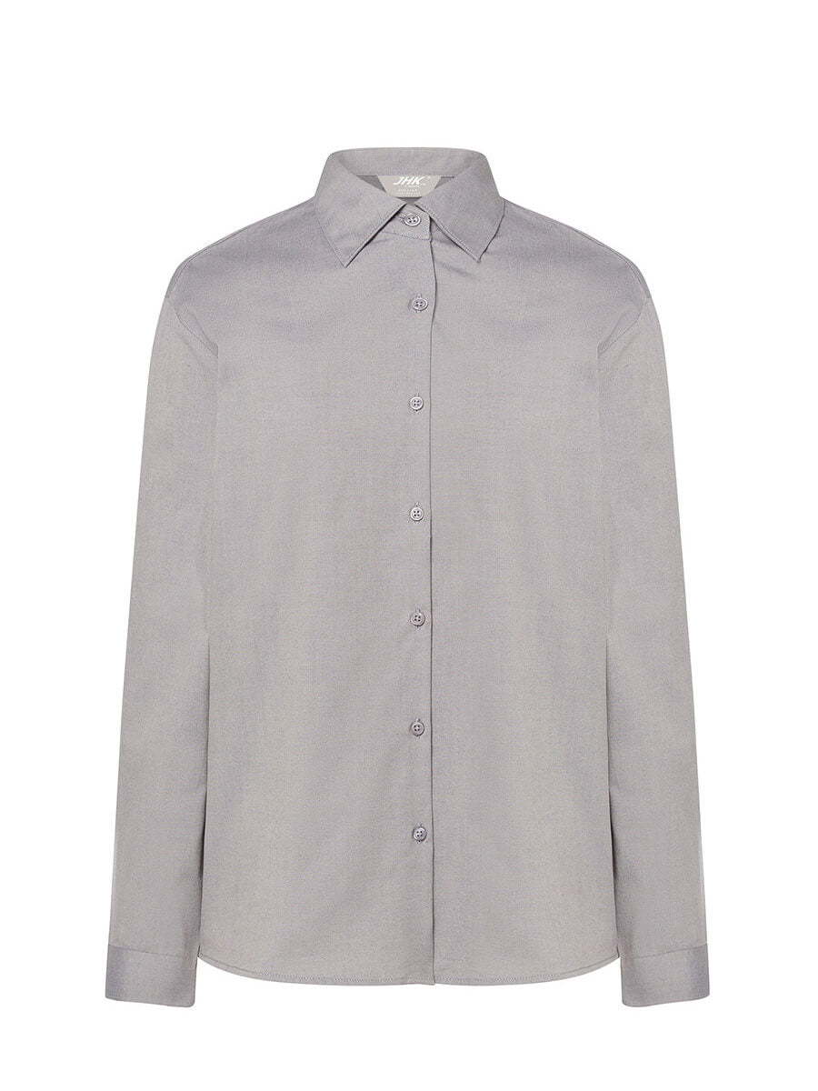 SHLOXF - CAMICIA DONNA MANICA LUNGA OXFORD
